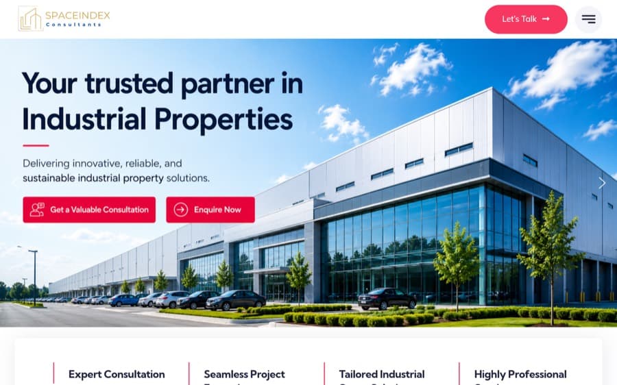 SpaceIndex Consultants website by GK Digital